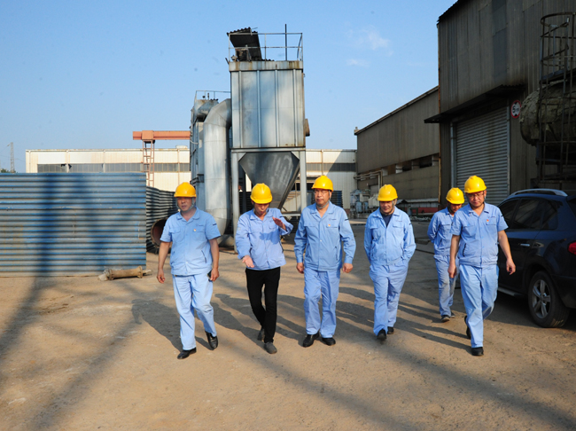 集團公司黨委書記、董事長李躍民現(xiàn)場督導(dǎo)電解鋁、炭素等環(huán)保提升項目