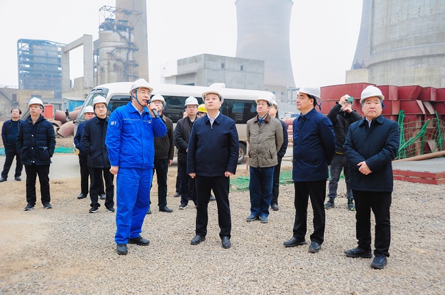 河南省工信廳黨組書記、廳長李建濤一行到萬基控股調研